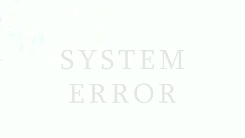 Digital Glitch System Error with Abstract Data Overlays in Dark Cinematic E.. Video stock 343417284