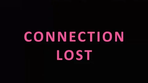 Digital glitch text animation CONNECTION LOST with abstract colorful digita.. Stock Footage 343415060