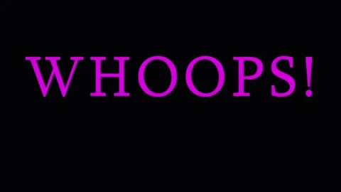 Digital Glitch Text WHOOPS animated with vibrant neon colors and abstract p.. Stock Footage 343407741