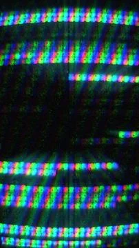 Digital Glitch Texture Abstract Rainbow Scanline Signal Noise Ilustración de archivo