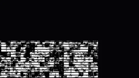 Digital Glitch Texture Transition with Corrupted Data Stream and Static Noi.. Stock Footage 343482479