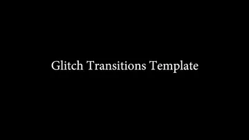 Digital Glitch Transition Stock After Effects