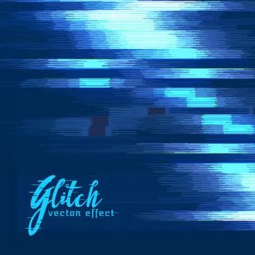 Digital glitch vector effect background Stock Illustration