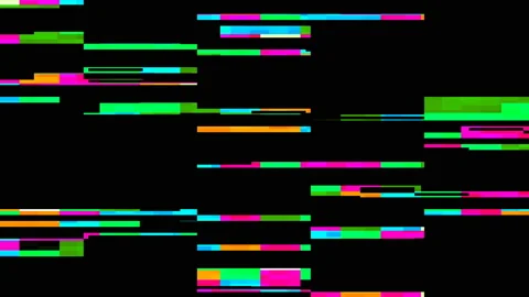 Digital glitches artifacts codec tape damage grunge interference 4K. Stock Footage 108617653