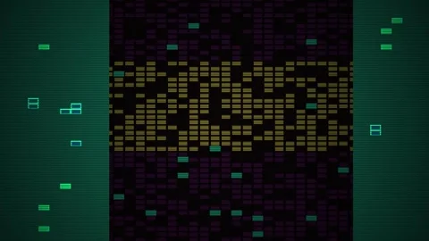 Digital glitchy screen display error. Stock Footage 333924713