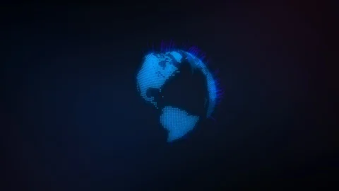 Digital Global Connectivity Concept of Earth 库存影片 124087512