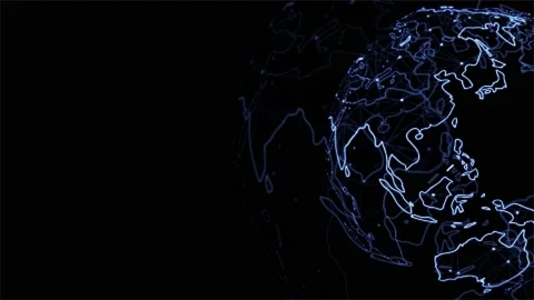 Digital globe animation. 3d rendering. Stock Footage 167333118