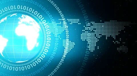 Digital globe animation 5 스톡 동영상 54490930