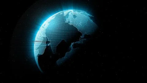 Digital Globe, Creative concept of future technology and business Stock Illustration