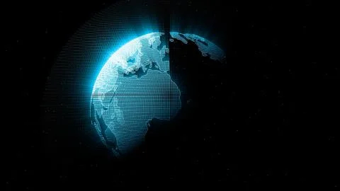 Digital Globe, Creative concept of future technology and business Stock Illustration