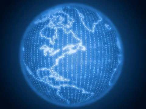 Digital globe Illustrazione stock