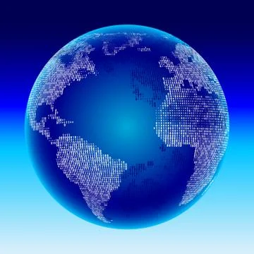 Digital globe. イラスト素材