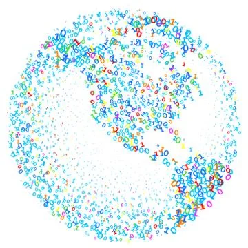 Digital globe Illustrazione stock