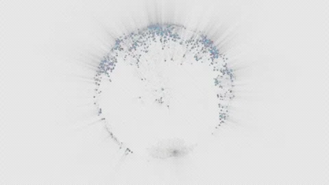 Digital globe, Isolated  transparent background, alpha channel ready. Stock Footage 302573158