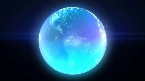 Digital globe loop Stock Footage 82185170