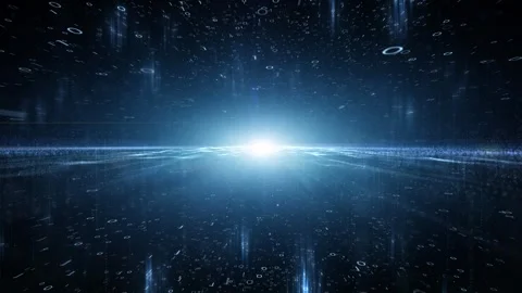 Digital glow binary numbers motion graphic Stock Footage 320497907