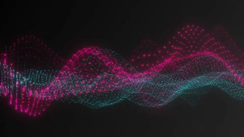 Digital Glow Particles Abstract Background Simulation Blue + Pink 9 Stockbeeldmateriaal 172220229