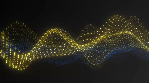 Digital Glow Particles Abstract Background Simulation 7 Vídeos de archivo 172240288