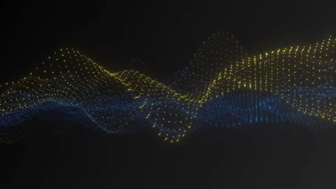 Digital Glow Particles Abstract Background Simulation 5 Видео 172240291