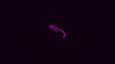 Digital glowing circle animation loop background, techno futuristic loading.. Stock Footage 341057245