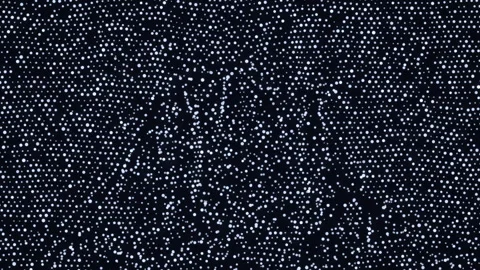Digital glowing dots grid pattern flowing seamlessly technology Stock Footage 348871594