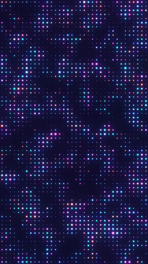 Digital Glowing Grid Video stock 313889146