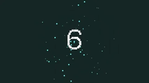 Digital glowing number nine countdown background technology animation Stock Footage 342092646