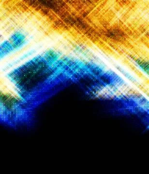 Digital glowing pattern Stock Illustration