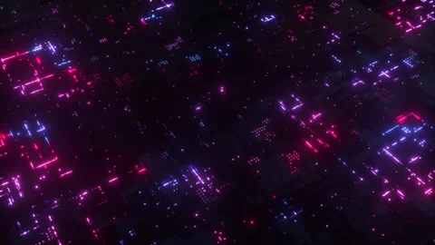 Digital Glowing Surface Backdrop Stock Footage 169494759