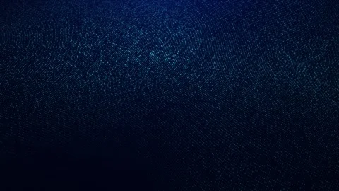 Digital glowing wave of particles and dots moves across a dark background Stock Footage 325988456
