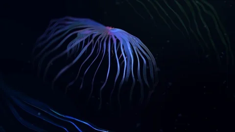 Digital gobble floating endless loop Stock Footage 104854513