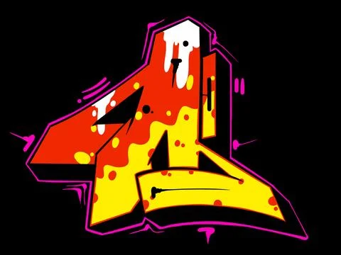 Digital graffiti A Stock Illustration