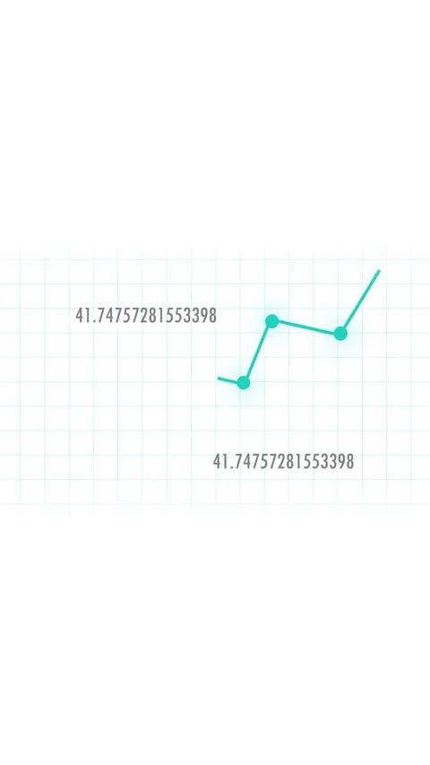 Digital graph showing upward trend data analysis financial progress and gro.. Stock Footage 331811768