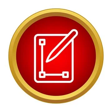 Digital graphic design editing icon for creativity Illustrazione stock