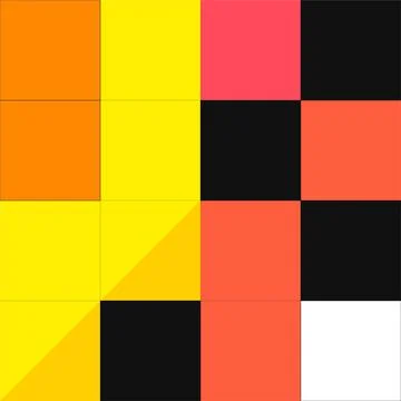 Digital graphic illustration featuring geometric pattern with colorful squa.. Stock Illustration