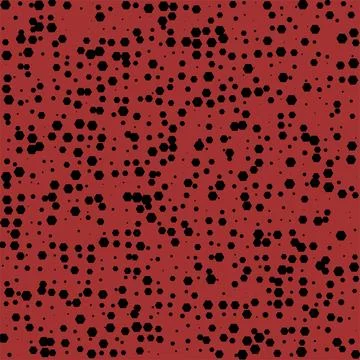 Digital graphic pattern featuring abstract black hexagons on a dark red bac.. Stock Illustration