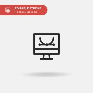 Digital Graphic Simple vector icon. Illustration symbol design template for w Stock-Illustration