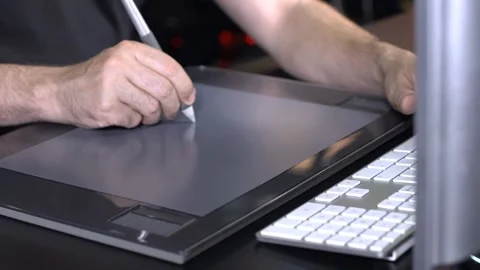 Digital  Graphic Tablet Stock Footage 200705682
