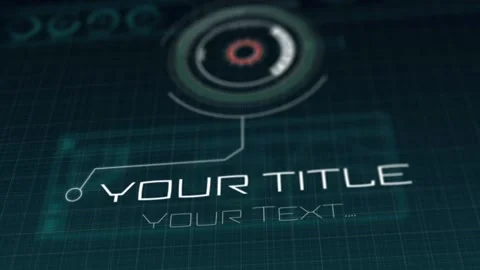 Digital Graphic With Text Stock After Effects