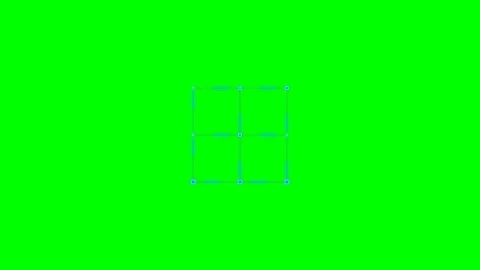 A digital graphic user interface bounding box isolated on green screen back.. Stock Footage 341839147