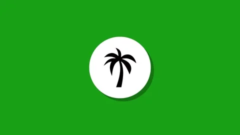 Digital graphics resourse icon footage  black white green background Stock Footage 327763046