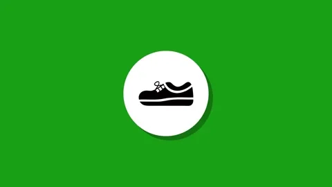 Digital graphics resourse icon footage  black white green background Stock Footage 327763048