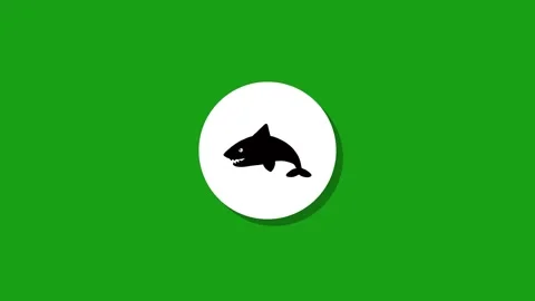 Digital graphics resourse icon footage  black white green background Stock Footage 327763081
