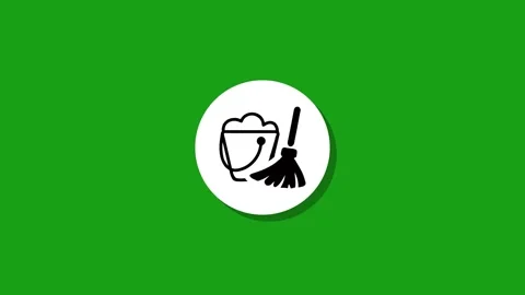 Digital graphics resourse icon footage  black white green background Stock Footage 327763097