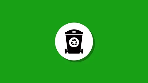 Digital graphics resourse icon footage  black white green background Stock Footage 327763100