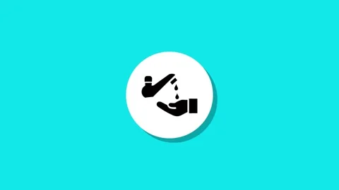 Digital graphics resourse icon footage  black white green background Stock Footage 327763113