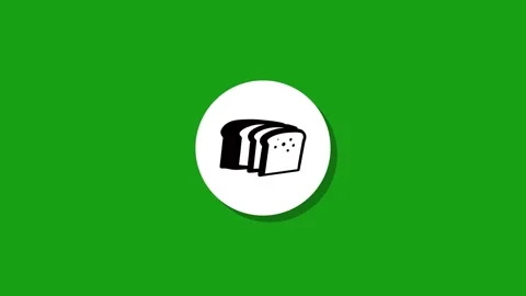 Digital graphics resourse icon footage  black white green background Stock Footage 327763115