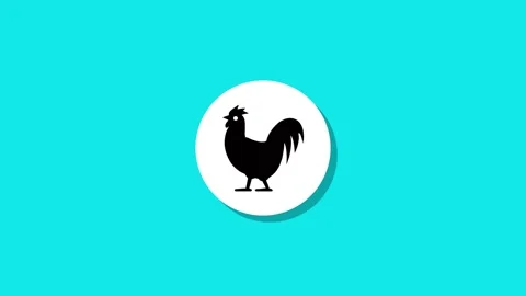 Digital graphics resourse icon footage  black white green background Stock Footage 327763117