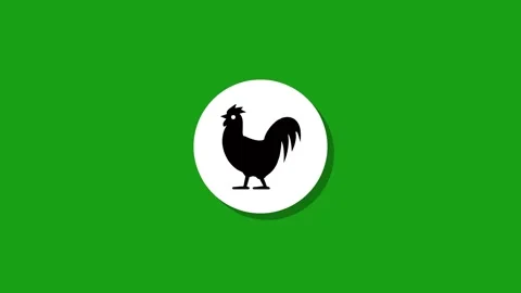 Digital graphics resourse icon footage  black white green background Stock Footage 327763119