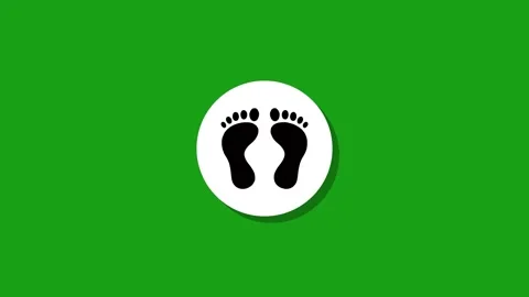 Digital graphics resourse icon footage  black white green background Stock Footage 327763218